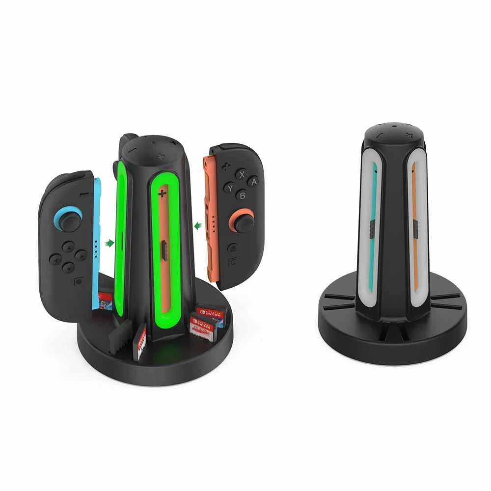 DOBE TNS-3172 For Nintendo Switch 2 Joy-Con Controller 4-Slot Charging Dock with Game Card Storage - 7