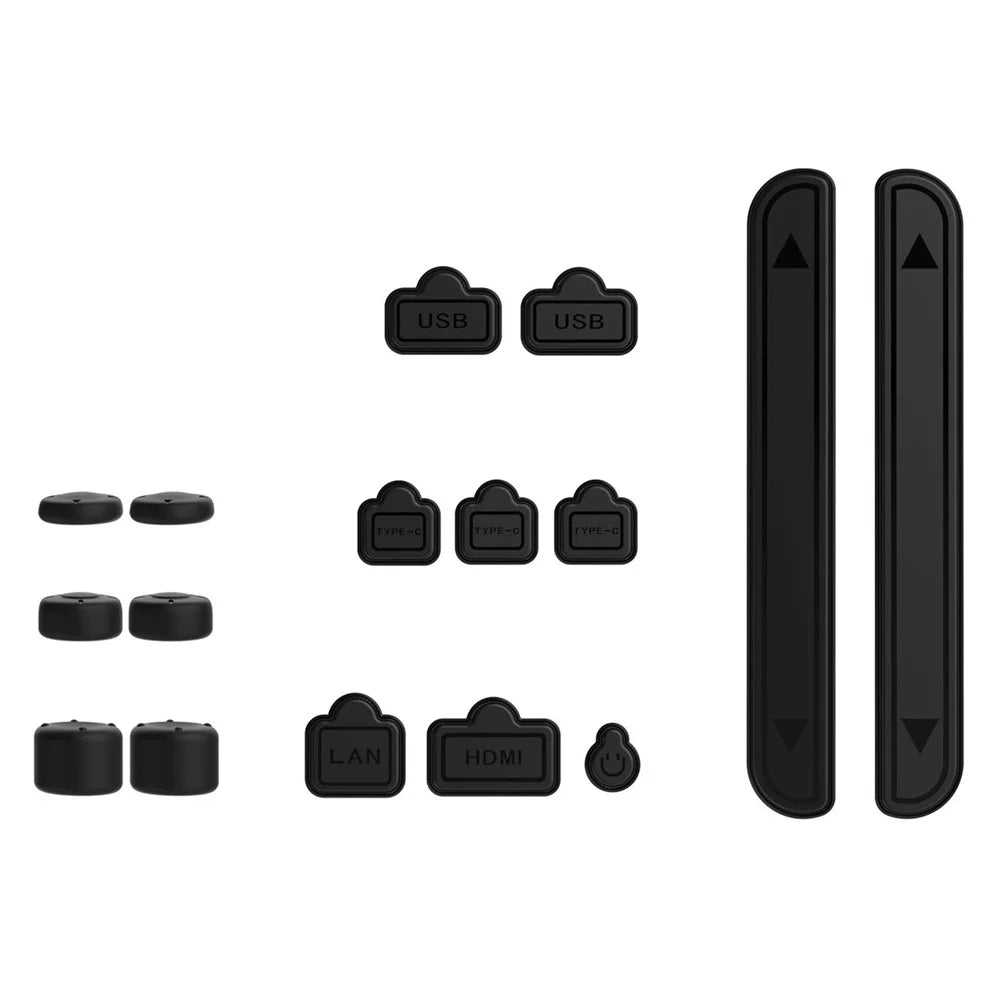 DOBE TNS-5165 For Nintendo Switch 2 Silicone Anti Dust Plugs Thumbstick Caps 16 in 1 Accessories Set - 1