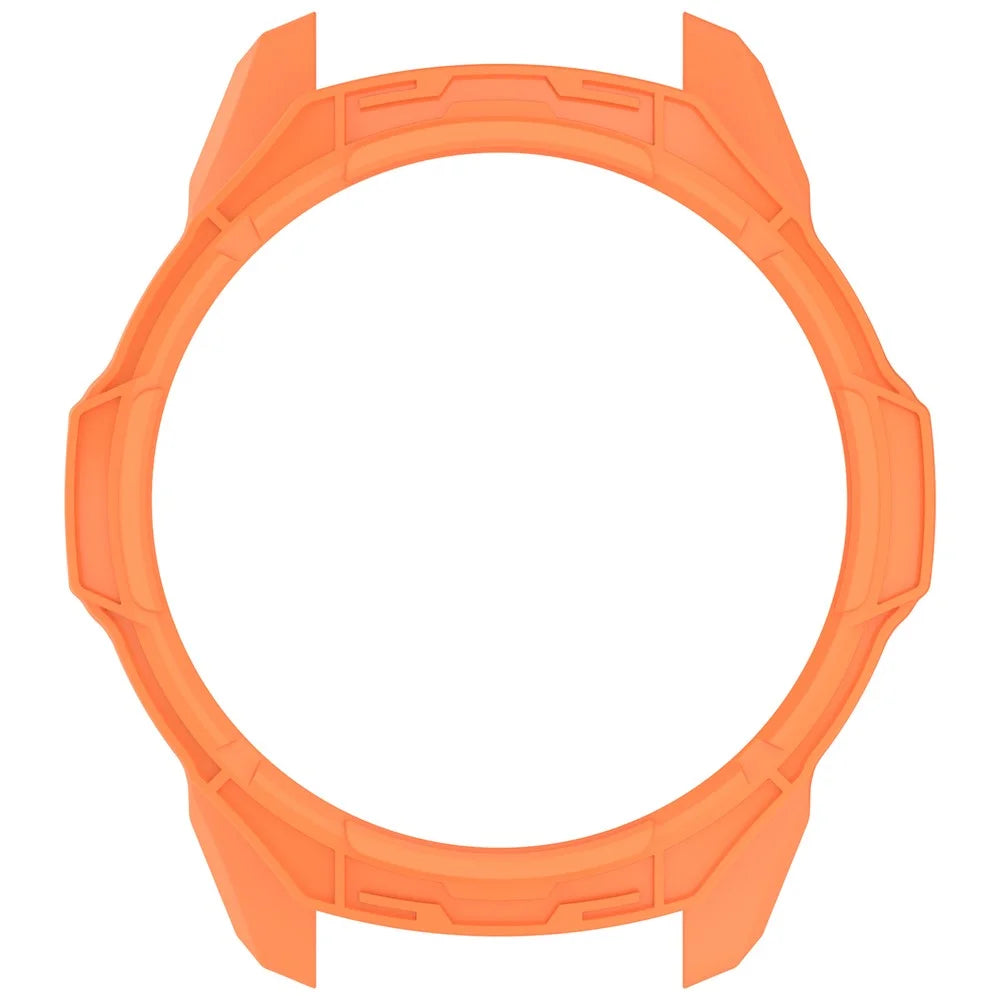 For Garmin Forerunner 970 TPU Protective Case Hollow Design Shockproof Watch Cover - Orange - 4