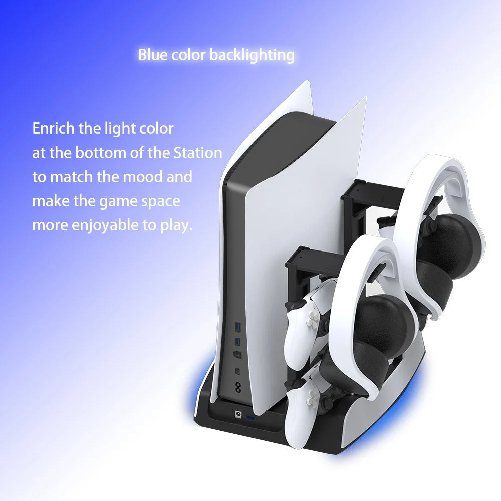 JYS-P5122 Multifunctional Charger Stand Cooling Fan Base for PS5 Game Console - 4