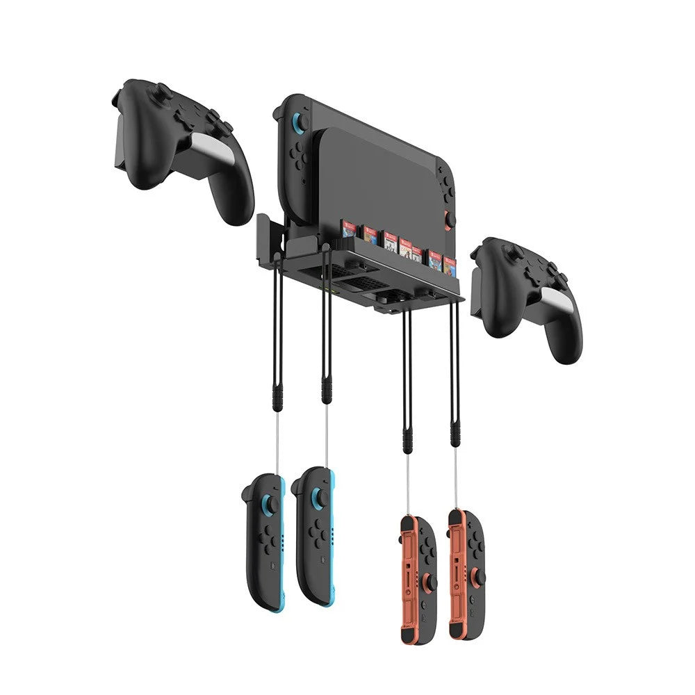 DOBE TNS-31113 Wall Mount Bracket for Nintendo Switch 2  /  Switch  /  OLED Game Controller Hanger with Game Card Storage - 3