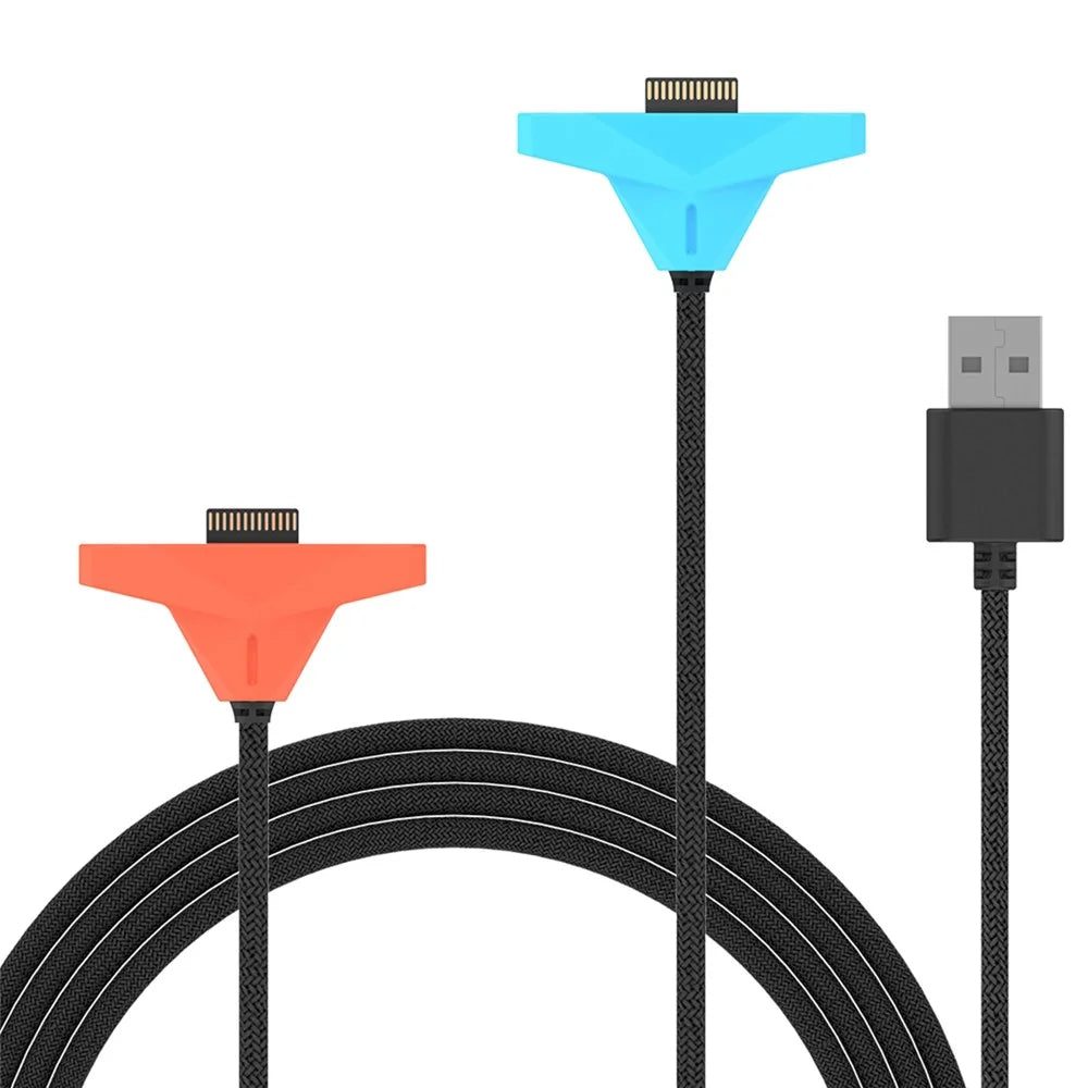 IPEGA PG-SW2227A 2.5m 2 in 1 Magnetic Splitter Charging Cable for Nintendo Switch 2 Left and Right Joy-Con - 1