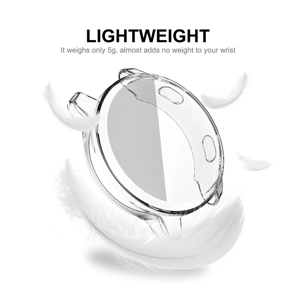 HAT PRINCE Transparent TPU All-wrapped Smart Watch Cover Case Protector for Garmin Venu 2S 40mm / Vivoactive 4S 40mm - 5