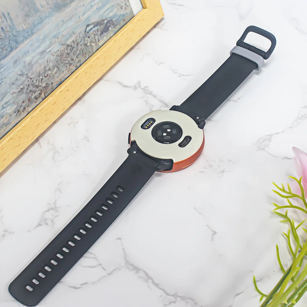 For Garmin vivoactive 5 / GarminActive 5 Metal Protective Case Scratch Resistant Smartwatch Cover - Dark Grey - 6