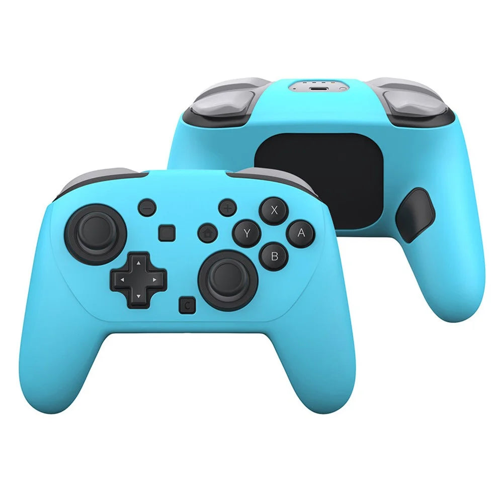 DOBE TNS-5178 For Nintendo Switch 2 Pro Game Controller Silicone Protective Case with Joystick Cap - Blue - 2