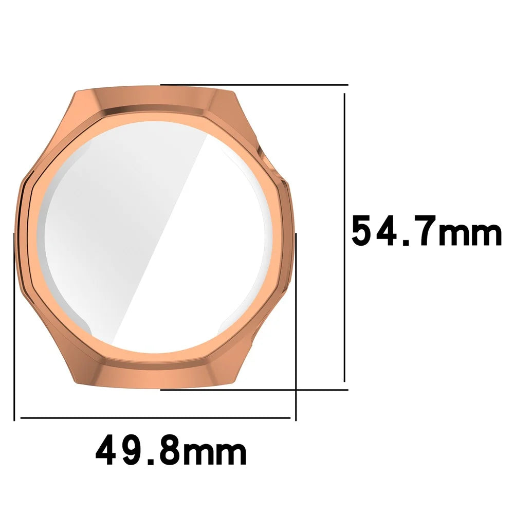 For Huawei Watch GT 6 Pro 46mm Watch Case Full Coverage Flexible TPU Electroplating Cover - Rose Gold - 2