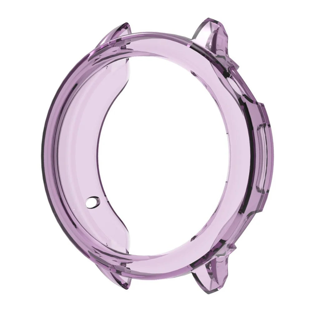 For Oppo Watch X2 Mini Protective Watch Case TPU Hollow Cover - Transparent Purple - 1