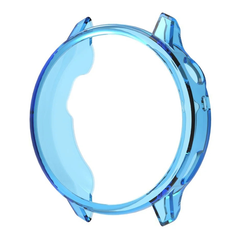 For Garmin Venu 4 45mm Protective Watch Case TPU Hollow Cover - Transparent Blue - 1