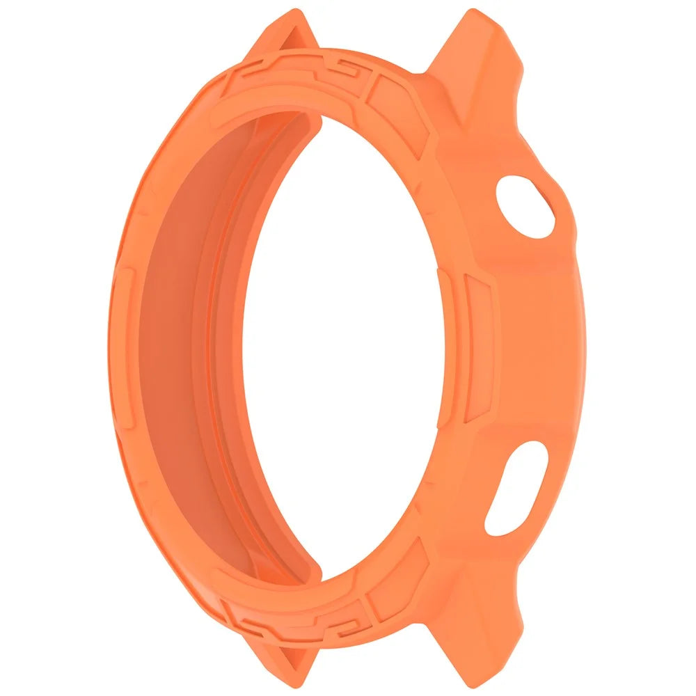 For Garmin Venu 4 45mm Watch Case Semi-Enclosed Armor TPU Shockproof Protective Cover - Orange - 2