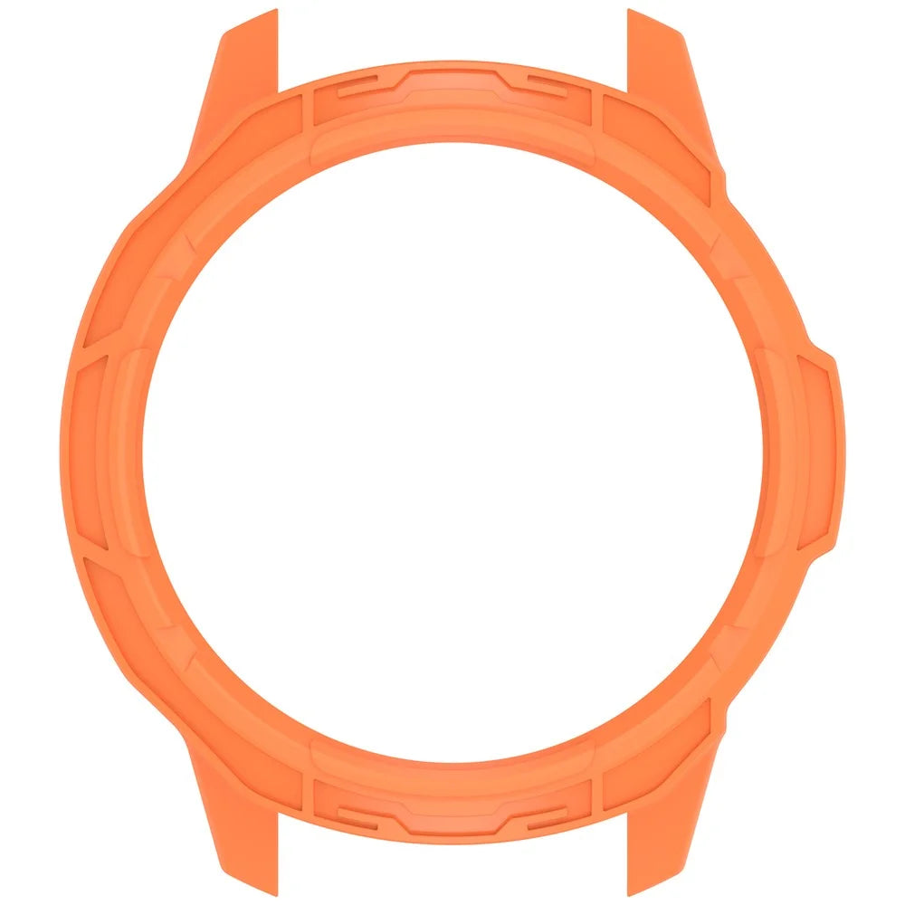 For Garmin Venu 4 45mm Watch Case Semi-Enclosed Armor TPU Shockproof Protective Cover - Orange - 4