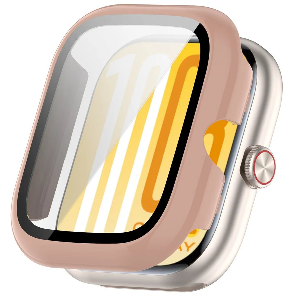 For vivo Watch GT 2 / iQOO Watch GT 2 Hard PC Watch Protective Case with Tempered Glass Film - Pink - 1