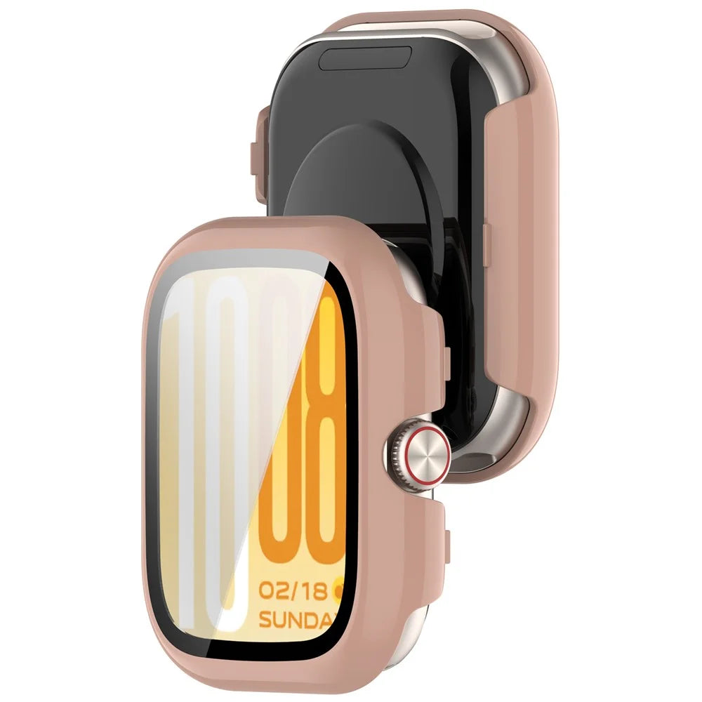 For vivo Watch GT 2 / iQOO Watch GT 2 Hard PC Watch Protective Case with Tempered Glass Film - Pink - 6