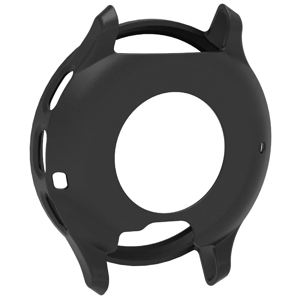 For Garmin Venu 3 Watch Case Soft Silicone Hollow Watch Frame Cover - Black - 2