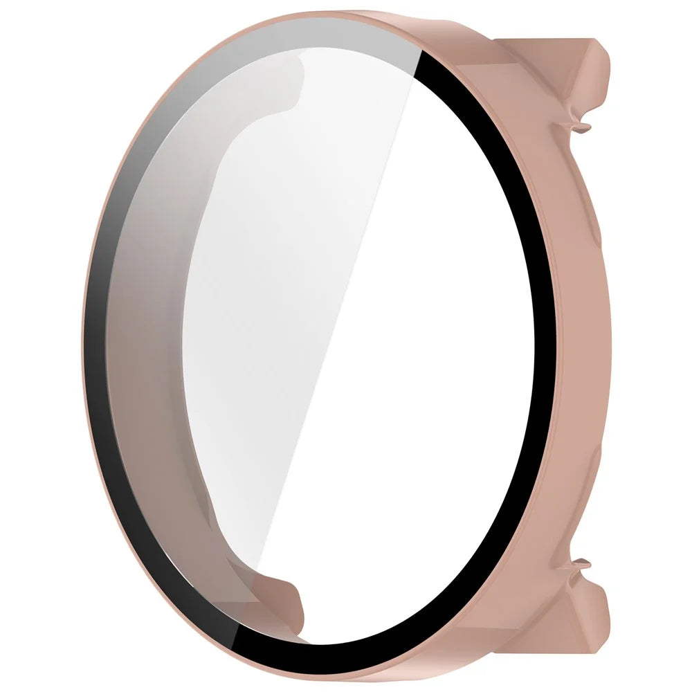 For Suunto Vertical 2 Hard PC Watch Case with Tempered Glass Screen Film - Pink - 4
