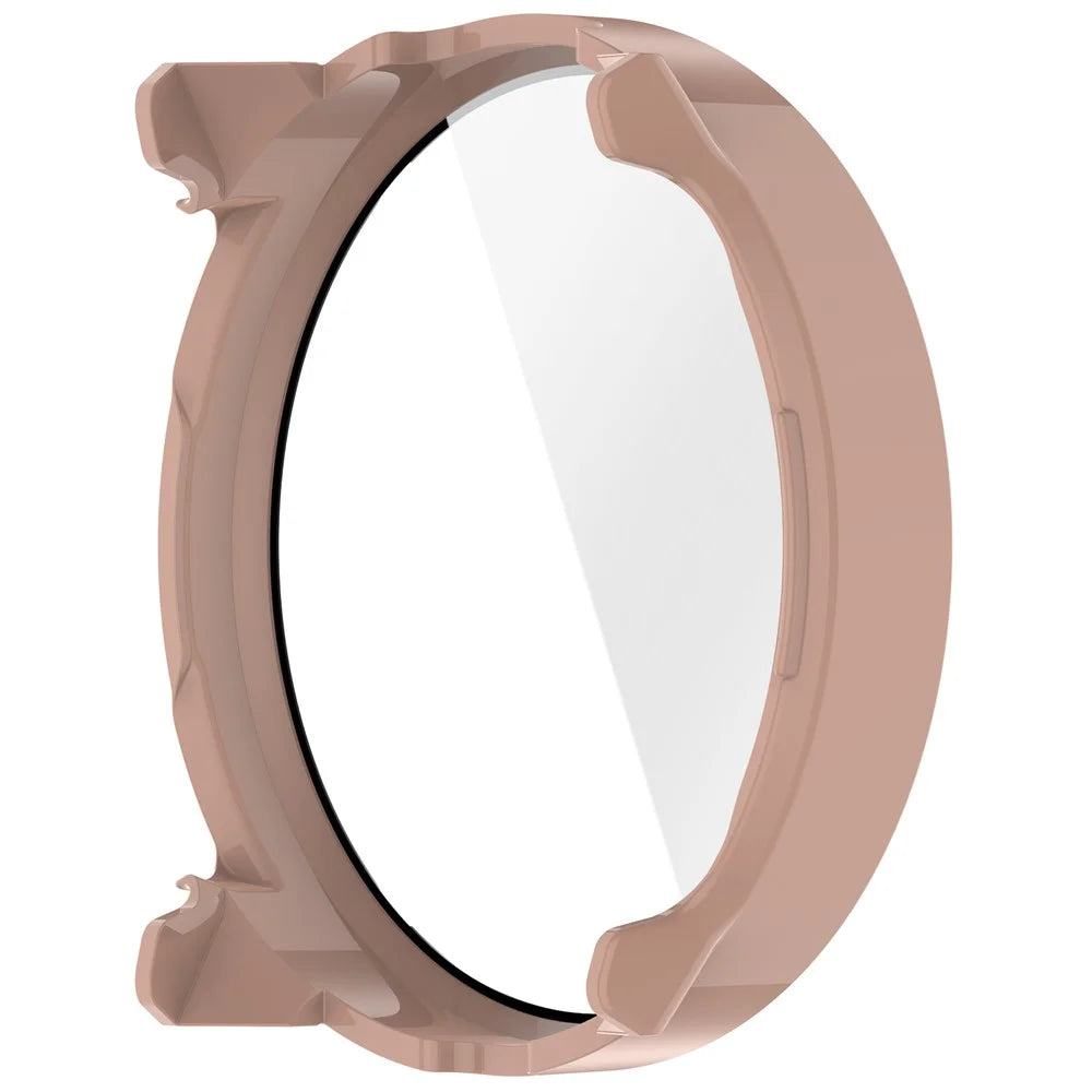 For Suunto Vertical 2 Hard PC Watch Case with Tempered Glass Screen Film - Pink - 5