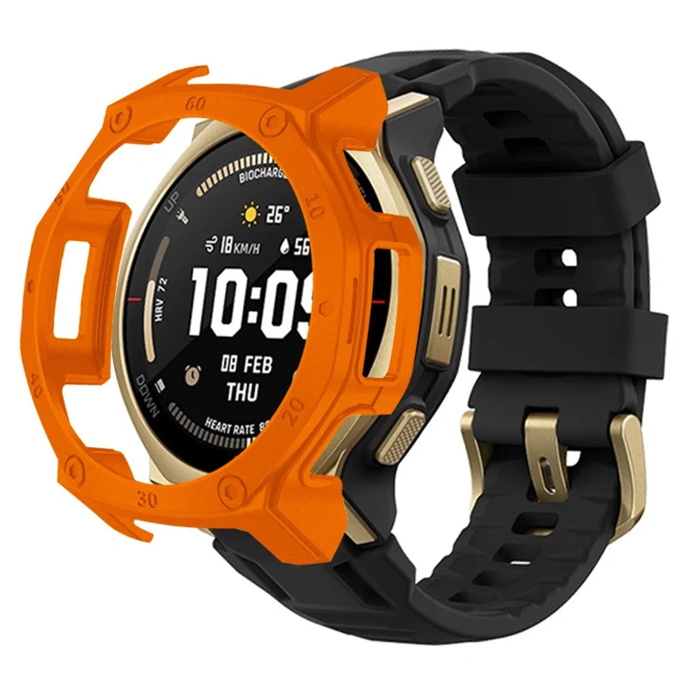 For Huami Amazfit T-Rex 3 Pro 44mm Smartwatch Protective Case Hard PC Cover - Orange - 2