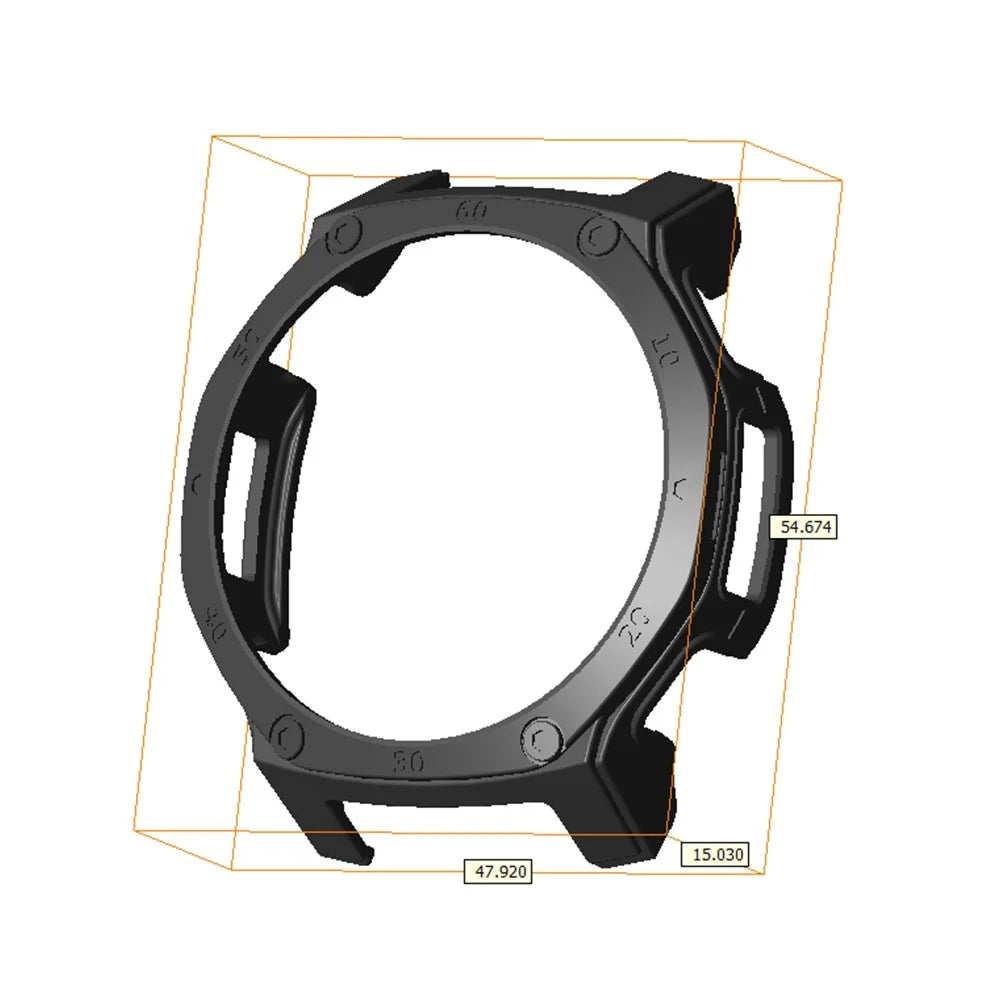 For Huami Amazfit T-Rex 3 Pro 44mm Smartwatch Protective Case Hard PC Cover - Orange - 6