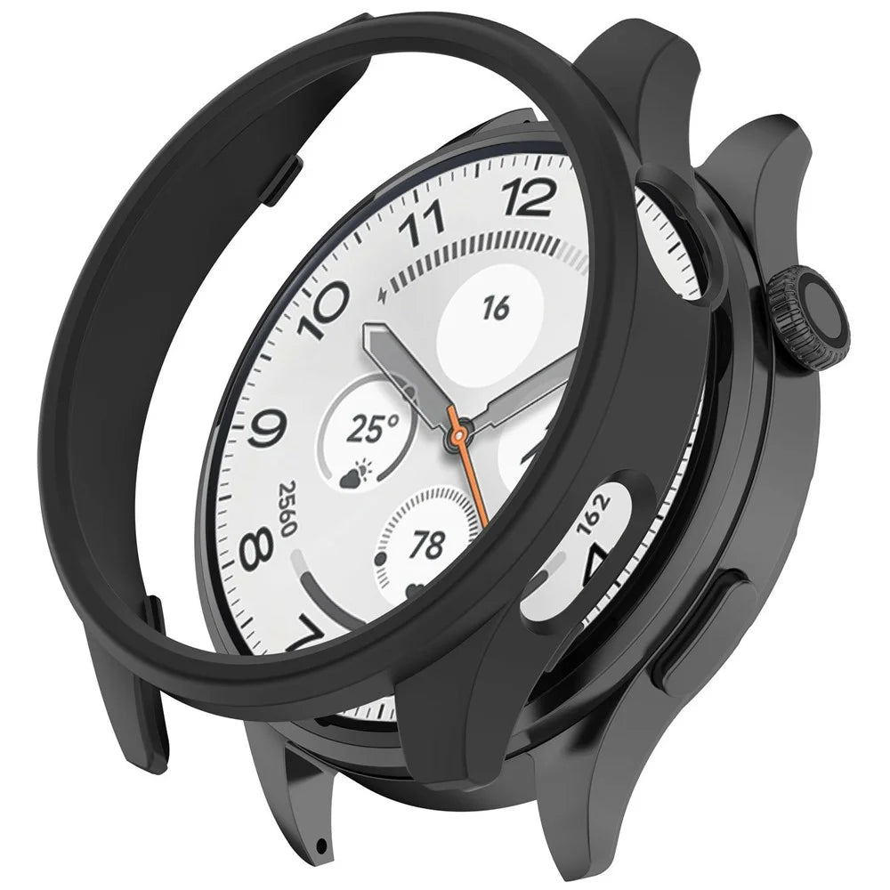 For Xiaomi Watch 5 Case Half Coverage Hollow-Out PC Protective Watch Frame - Matte Black - 1