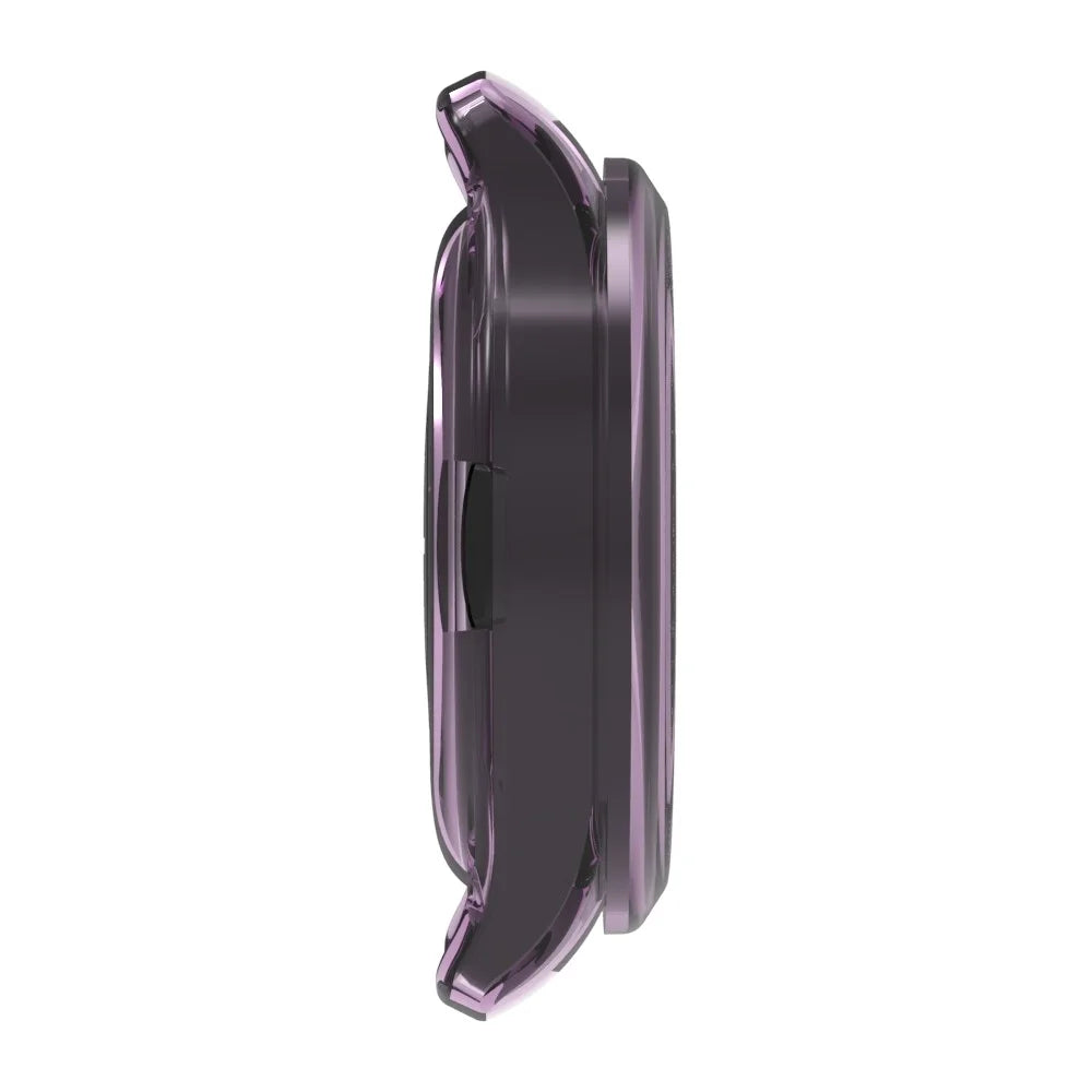 For Xiaomi Watch 5 Protective Case Anti-drop TPU Half Cover Frame - Transparent Purple - 2