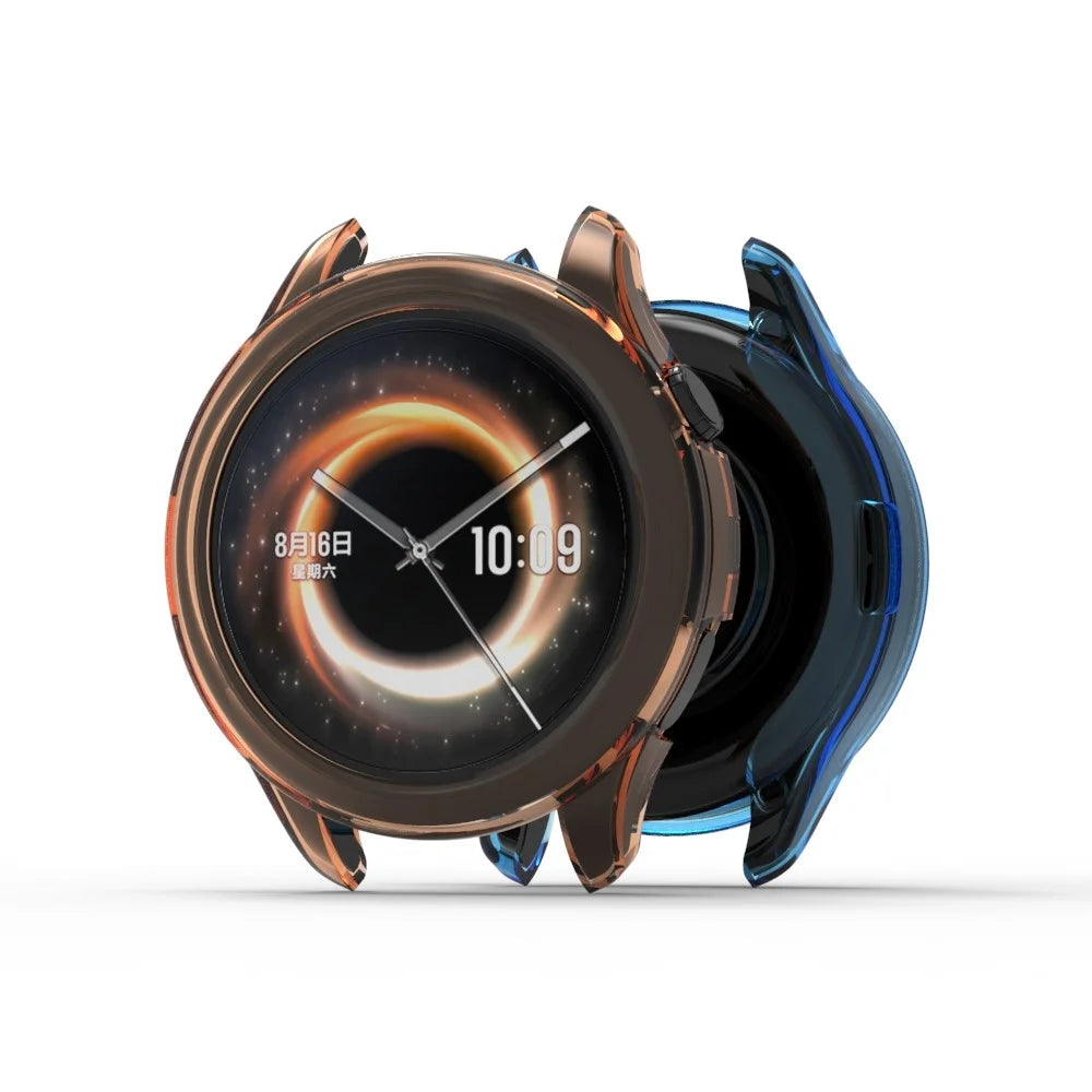 For Xiaomi Watch 5 Protective Case Anti-drop TPU Half Cover Frame - Transparent Purple - 5