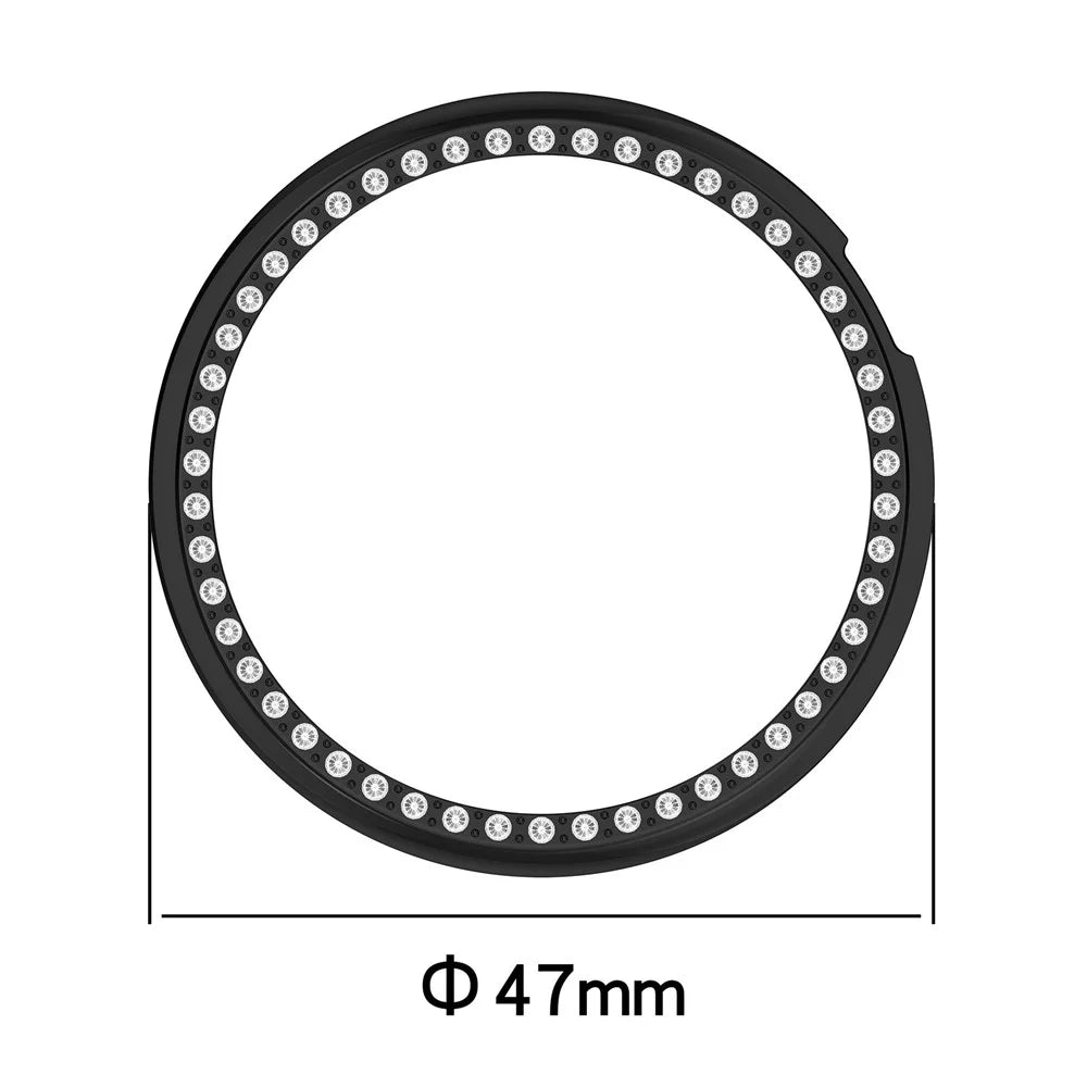 For Honor Watch GS 5 Protective Case Hollow Design Hard PC Rhinestone Decor Cover - Matte Starlight - 3