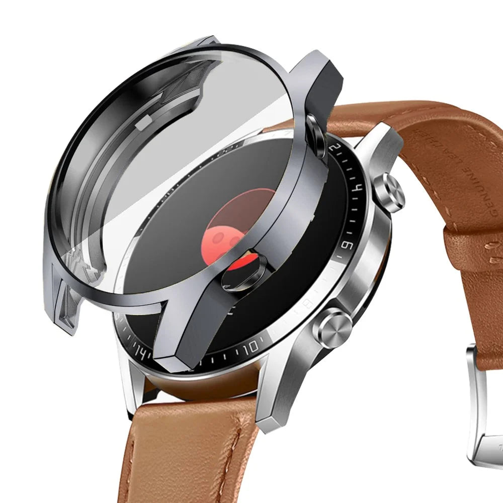 TPU Electroplate Full Coverage Watch Protective Frame Case for Huawei Watch GT 2 46mm - Black - 4