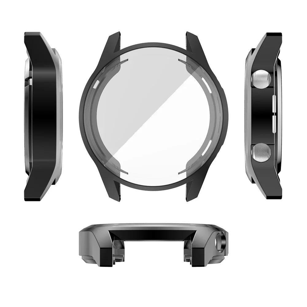 TPU Electroplate Full Coverage Watch Protective Frame Case for Huawei Watch GT 2 46mm - Black - 7