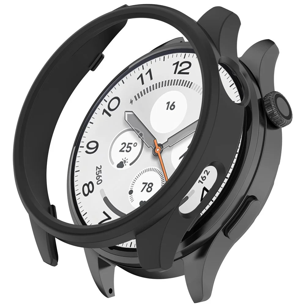 For Xiaomi Watch 5 PC Case Matte Hollow Watch Protective Cover - Black - 1