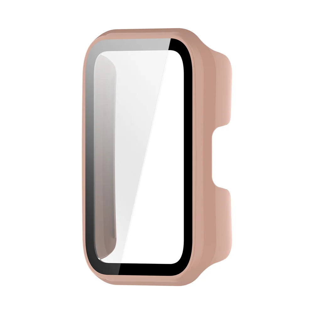 ENKAY HAT PRINCE For Huawei Band 11 NFC / Huawei Band 11 Watch Case Rubberized Hard PC Cover with Tempered Glass - Pink - 2