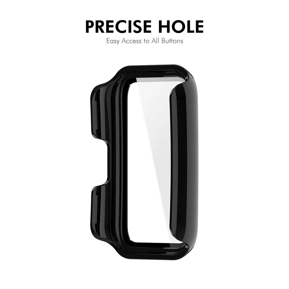 ENKAY HAT PRINCE For Huawei Band 11 NFC / Huawei Band 11 Watch Case Rubberized Hard PC Cover with Tempered Glass - Pink - 6