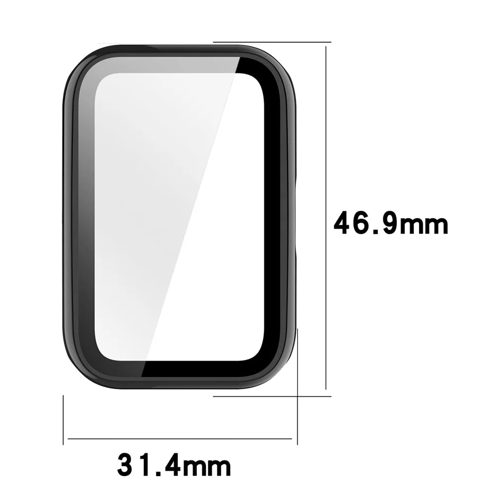 ENKAY HAT PRINCE For Huawei Band 11 NFC / Huawei Band 11 Watch Case Rubberized Hard PC Cover with Tempered Glass - Pink - 7