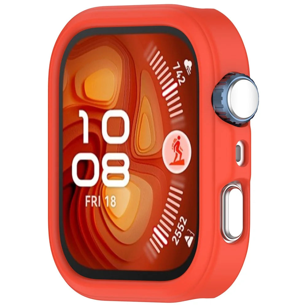 For Huawei Watch Fit 5 Pro / Fit 4 Pro Silicone Case Hollow Watch Protective Cover - Orange - 2
