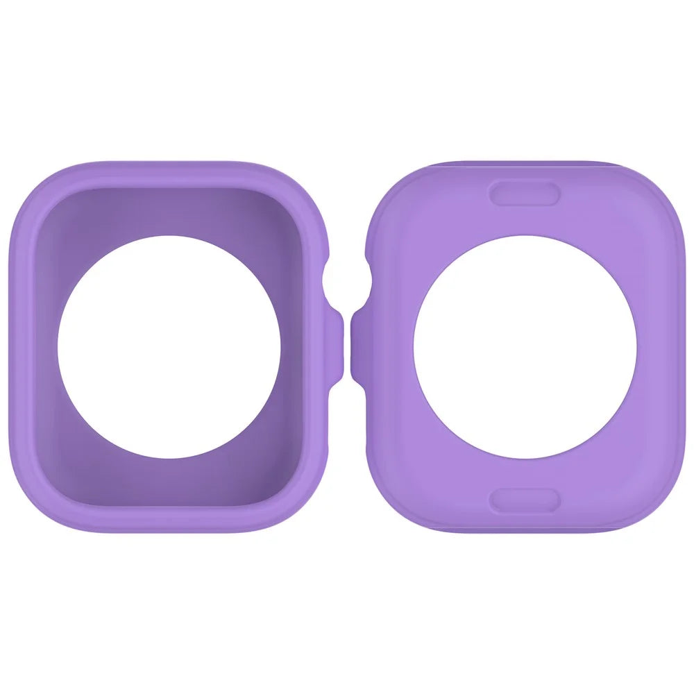 For Huawei Watch Fit 5 / Fit 4 Silicone Case Hollow Watch Protective Cover - Lilac - 6