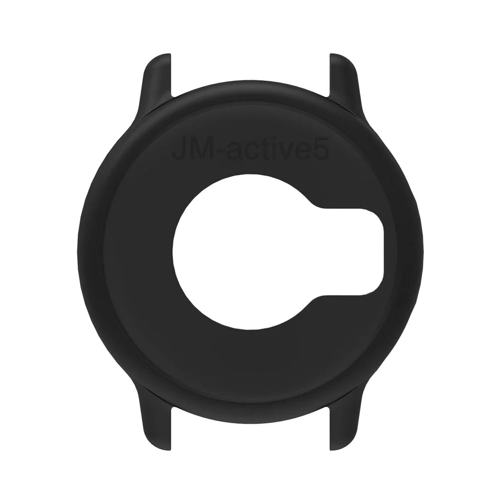 For GarminActive 5 Protective Case Silicone Anti Scratch Watch Cover - Black - 3
