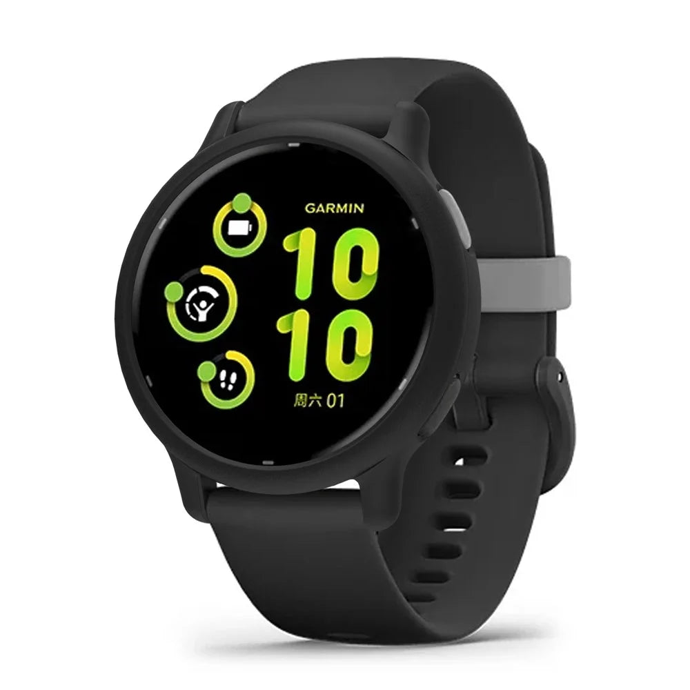 For GarminActive 5 Protective Case Silicone Anti Scratch Watch Cover - Black - 4