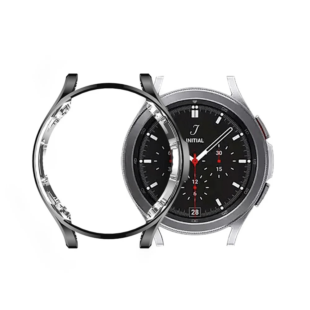 Soft TPU Watch Frame Case Cover Protector for Samsung Galaxy Watch4 40mm - Transparent - 2
