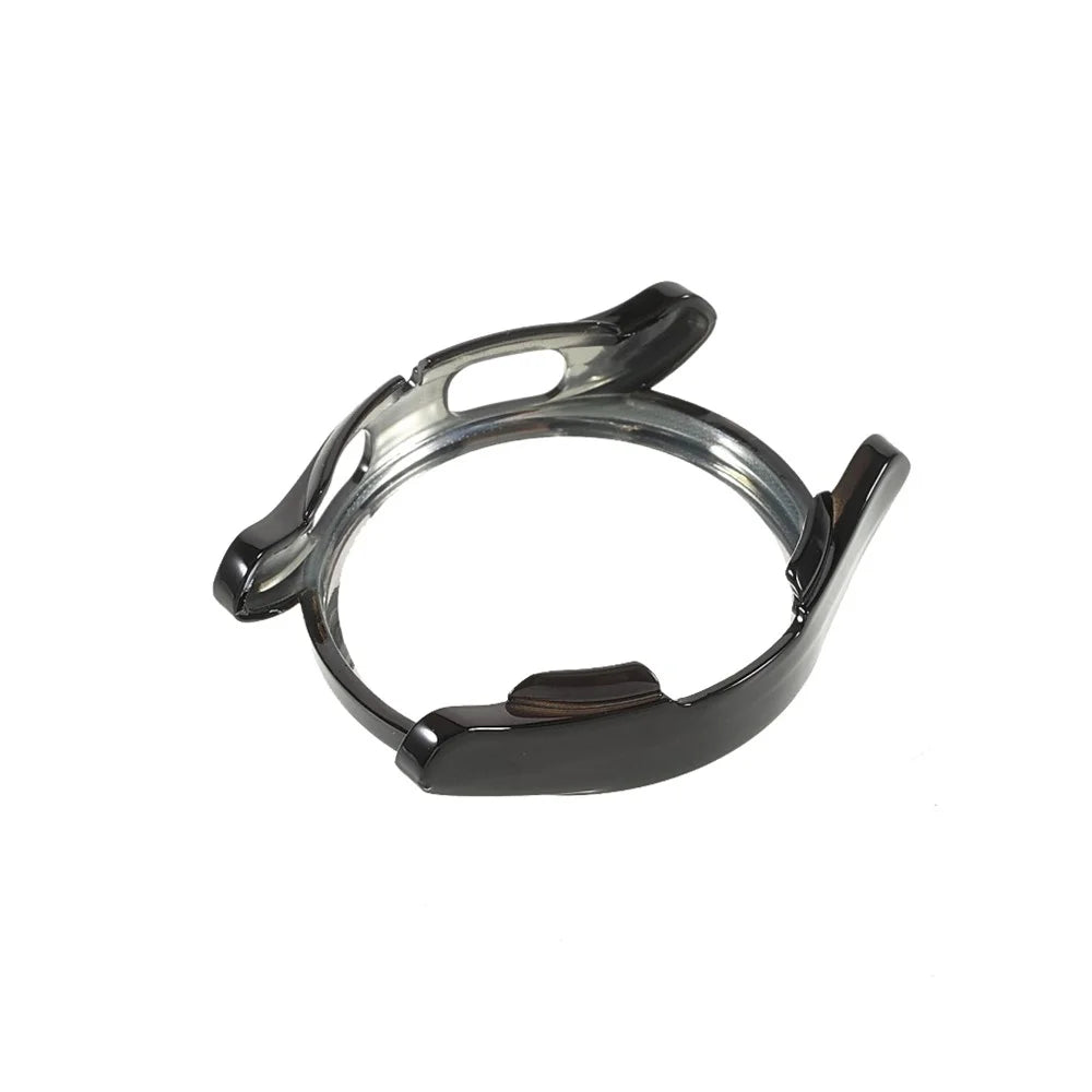 HD Clear Bumper Soft TPU All-Around Coverage Case for Samsung Galaxy Watch4 40mm - Black - 4