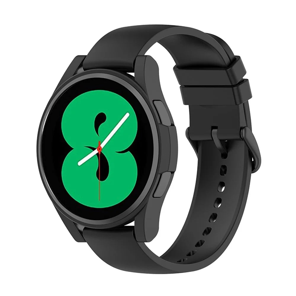 Hard PC Cover Half-Pack Hollowed Protective Case for Samsung Galaxy Watch4 40mm - Black - 6