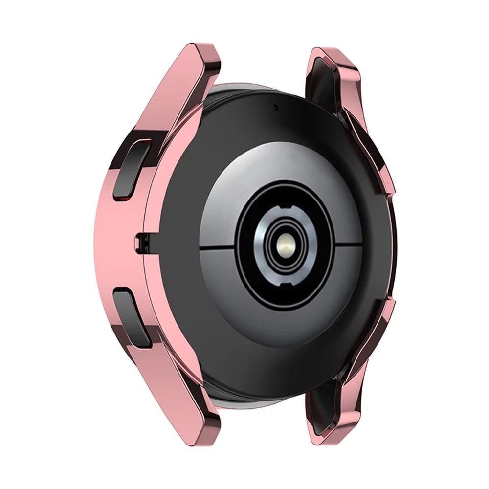Electroplating TPU Smart Watch Protective Case Protector for Samsung Galaxy Watch4 40mm SM-R860 - Pink - 6