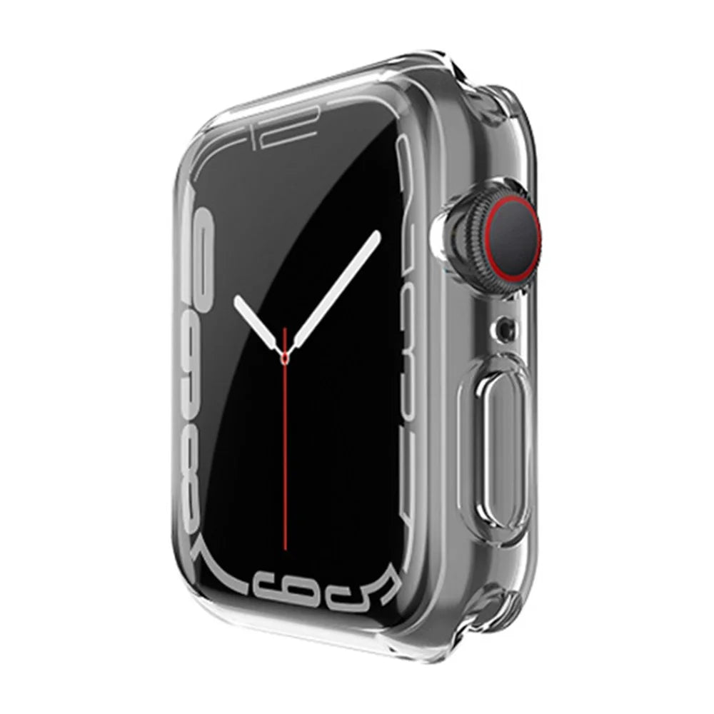 IMAK UX-3 Series HD Clear Soft TPU Shockproof Edge Case Protector for Apple Watch Series 9 / 8 / 7 45mm - 3