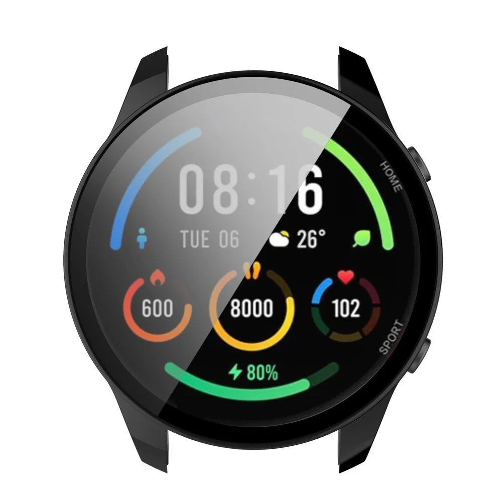 2 in 1 Smart Watch Hard PC Frame + Tempered Glass Screen Protector Watch Case for Xiaomi Mi Watch Color Sports - Black - 3