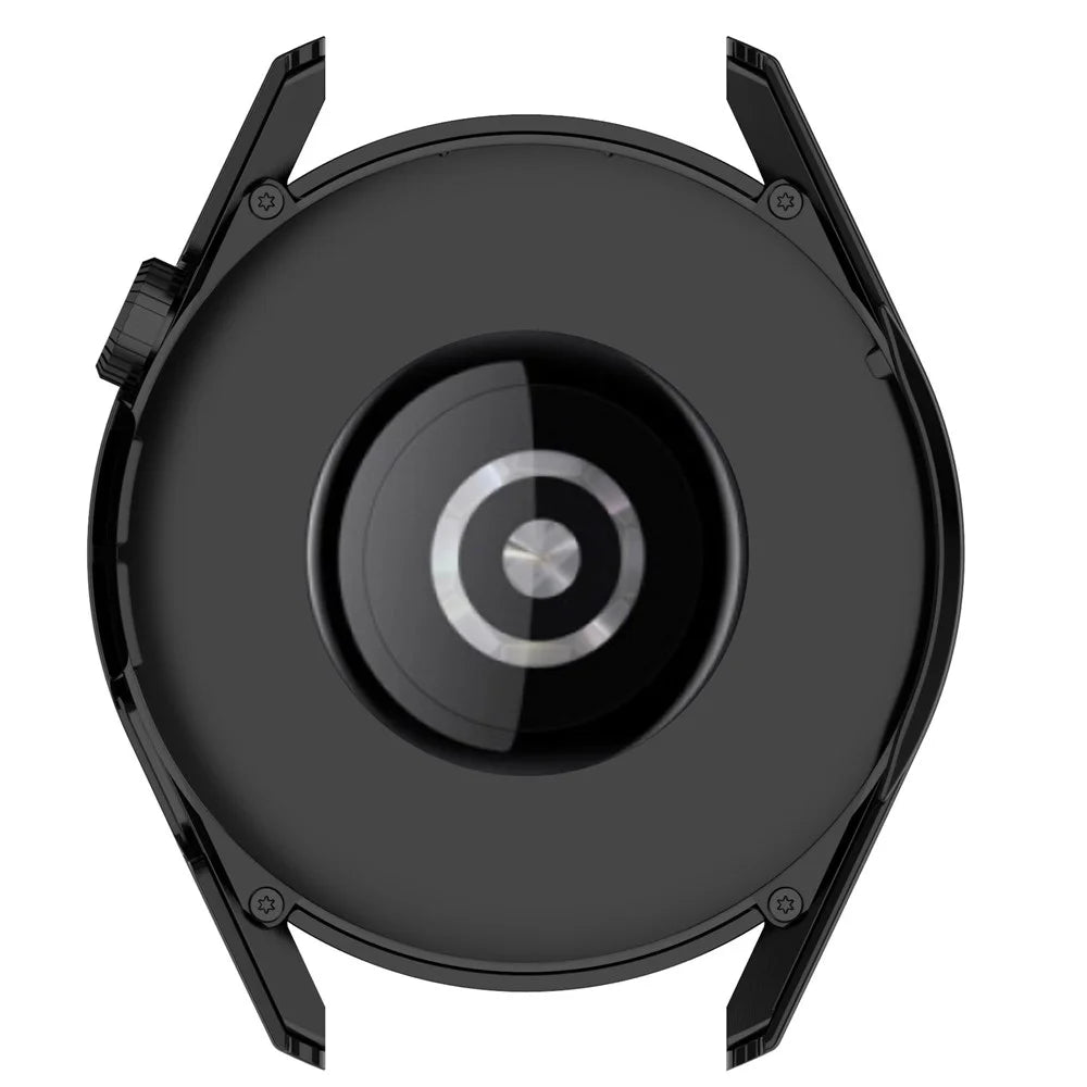 2-in-1 Watch Case Hard PC Frame + Tempered Glass Screen Protector for Huawei Watch GT 3 46mm - Black - 7