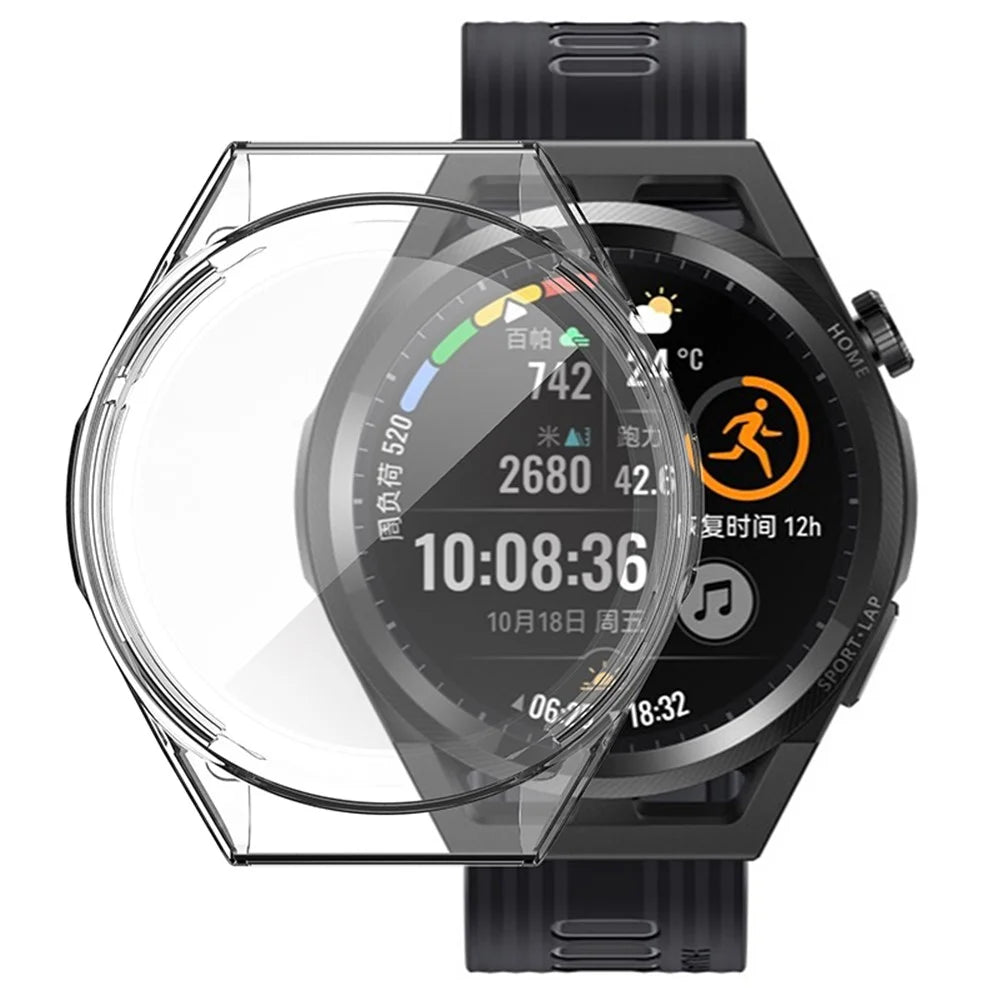 Smart Watch Anti-scratch Protective Frame Full Coverage TPU Case for Huawei Watch GT Runner - Transparent - 5