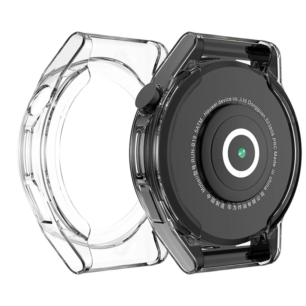 Smart Watch Anti-scratch Protective Frame Full Coverage TPU Case for Huawei Watch GT Runner - Transparent - 6