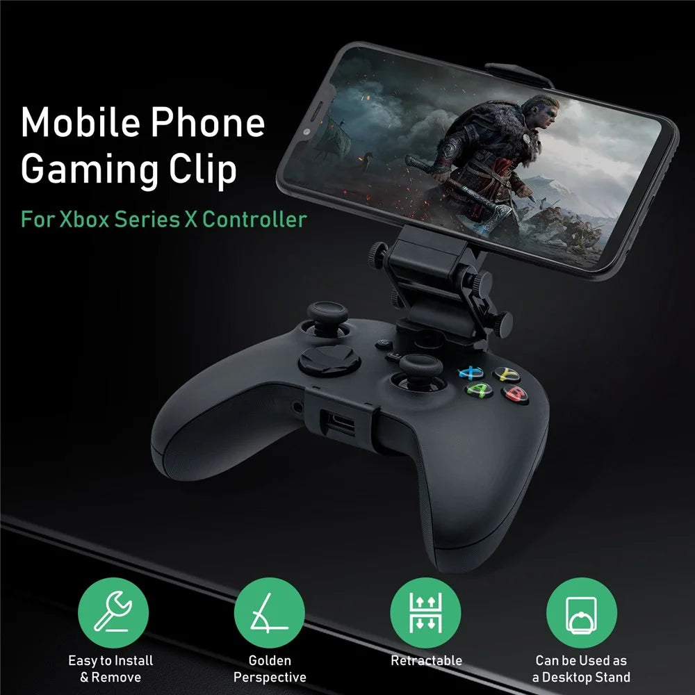 IPEGA PG-XBS005 Adjustable Gamepad Phone Holder Clip Bracket for Xbox Series S/Series X/Xbox One/Elite 2 Game Controller - 5