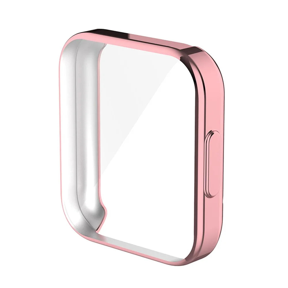 For Xiaomi Redmi Watch 2 Lite Electroplating Full Coverage Anti-Scratch TPU Watch Case Protective Cover - Pink/Gold - 2