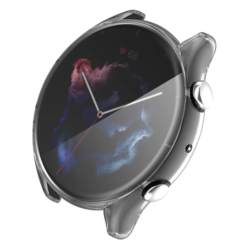 For Huami Amazfit GTR 3/GTR 3 Pro Soft TPU Protective Watch Case High Transparency All-Around Protective Cover - 2