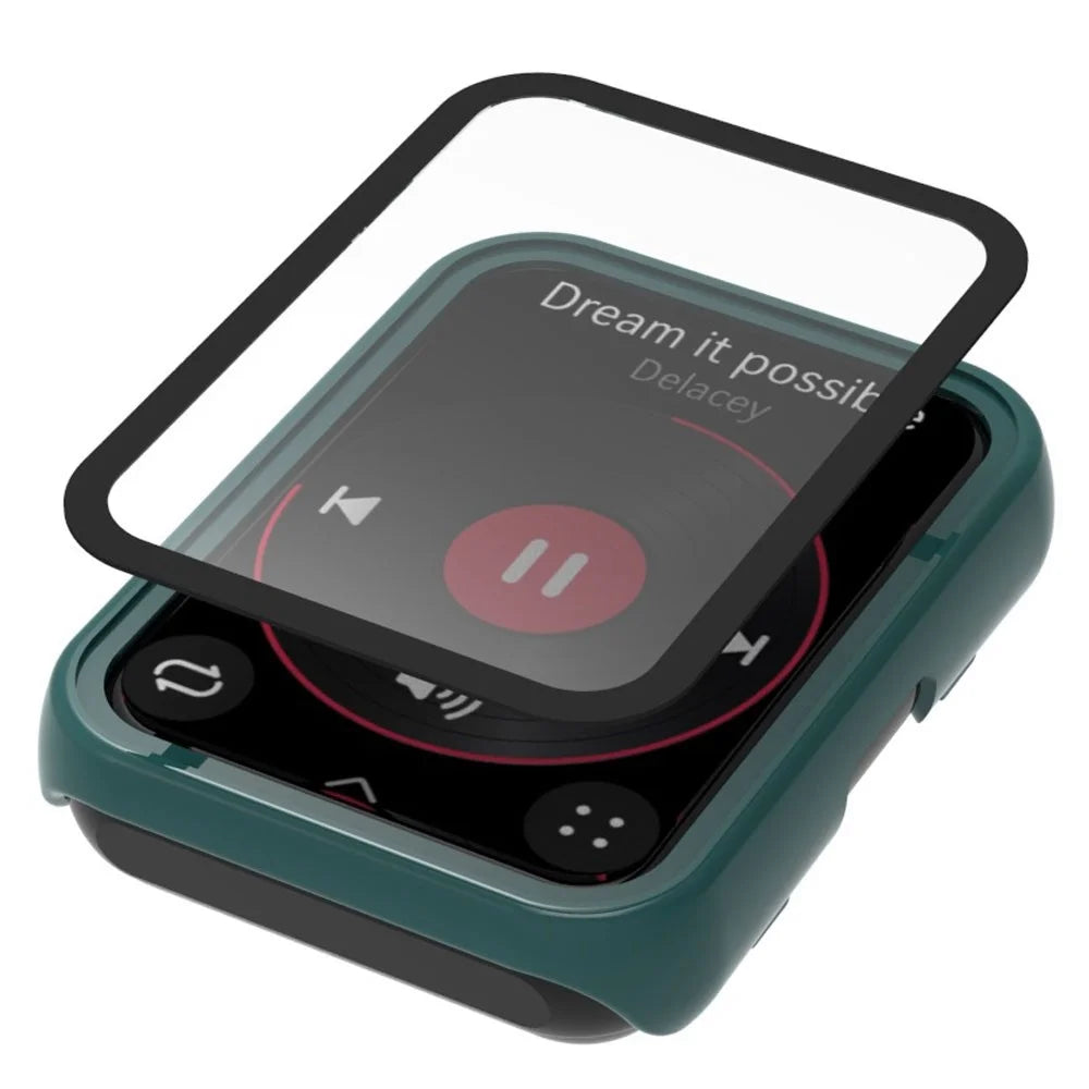 For Huawei Watch Fit 2 Integrated Hard PC Cover with Tempered Glass Screen Protector - Black - 2