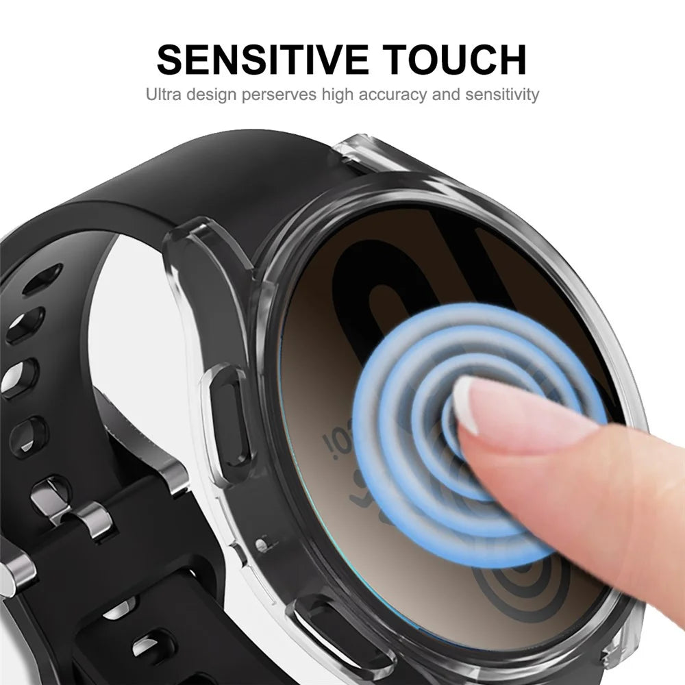ENKAY HAT PRINCE For Samsung Galaxy Watch5 40mm Soft TPU Scratch Resistant All Around Clear Case with Built-in Screen Protector - 6