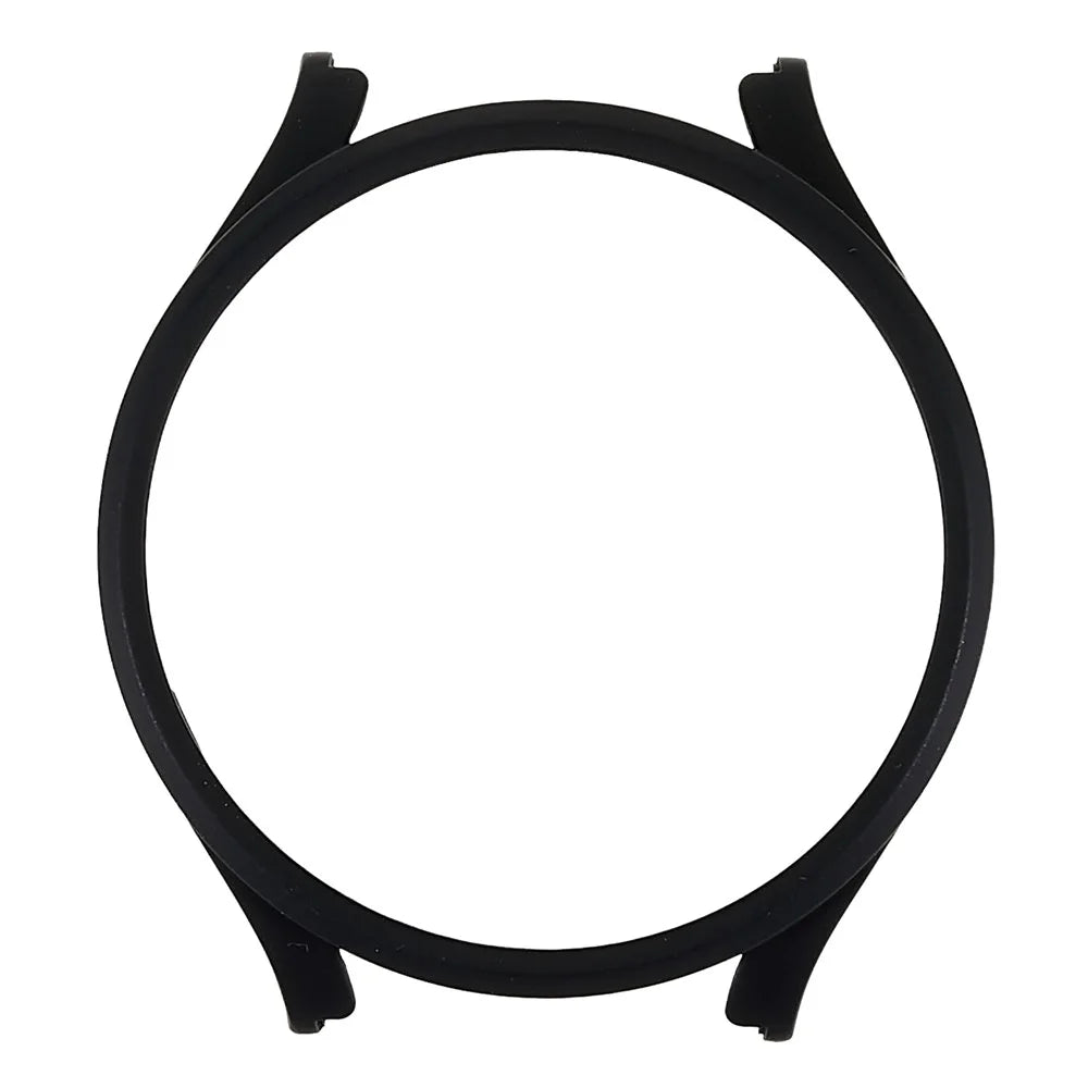 For Samsung Galaxy Watch 5 Pro 45mm Hard PC Bumper Protective Cover Hollowed-out Scratch Resistant Electroplating Frame - Black - 1